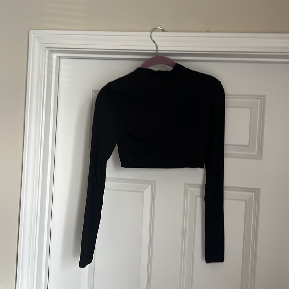 Turtleneck Long Sleeve Brami (Crop) - Picture 3 of 3